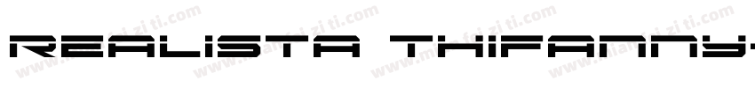 realista thifanny字体转换